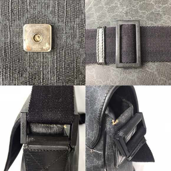 Authentic Gucci black monogram unisex mess… - Picture 15 of 16